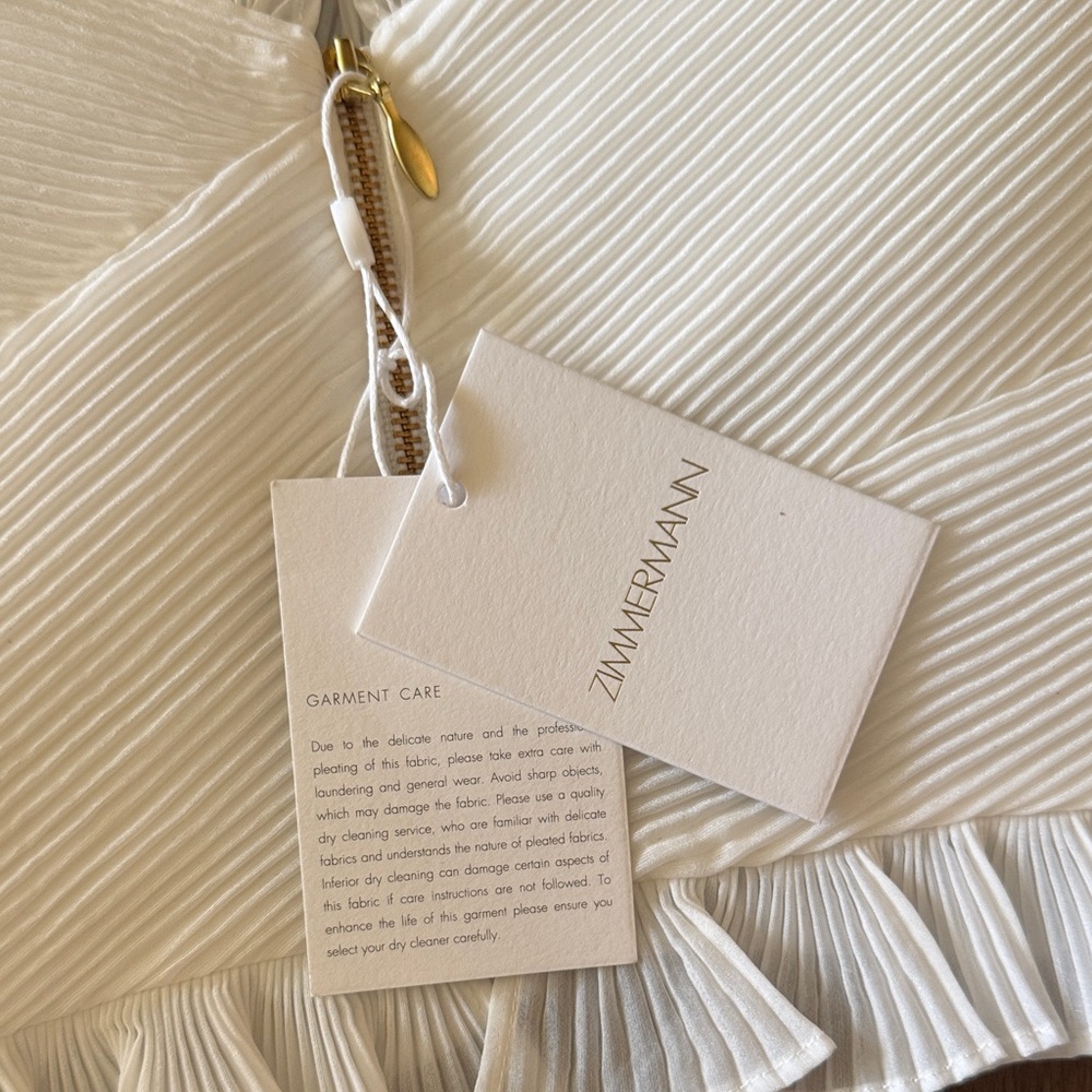 Zimmermann Cream Off-Shoulder Blouse - Picture 6 of 9